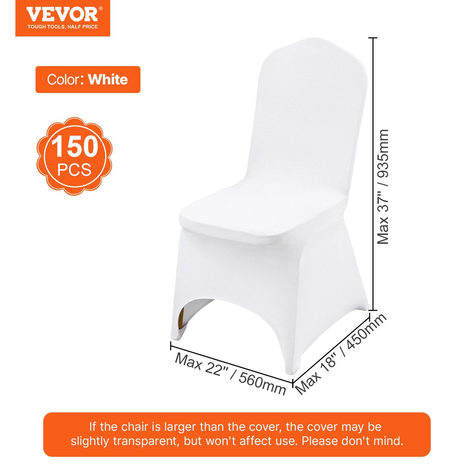 150 Stretch Spandex Folding Chair Covers, Universal Fitted Chair Cover, Removable Washable Protective Slipcovers, For Wedding, Holiday, Banquet, Party, Celebration, Dining