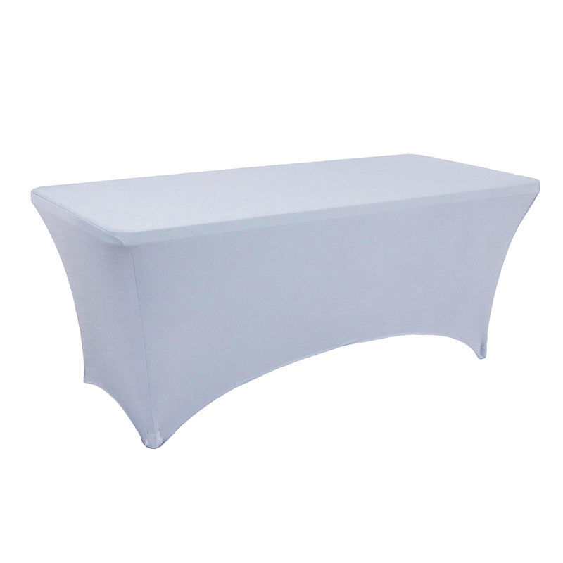 Pure color spandex rectangular tablecloth