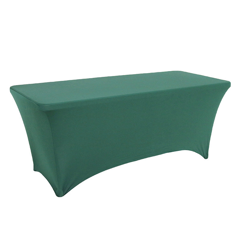 Pure color spandex rectangular tablecloth