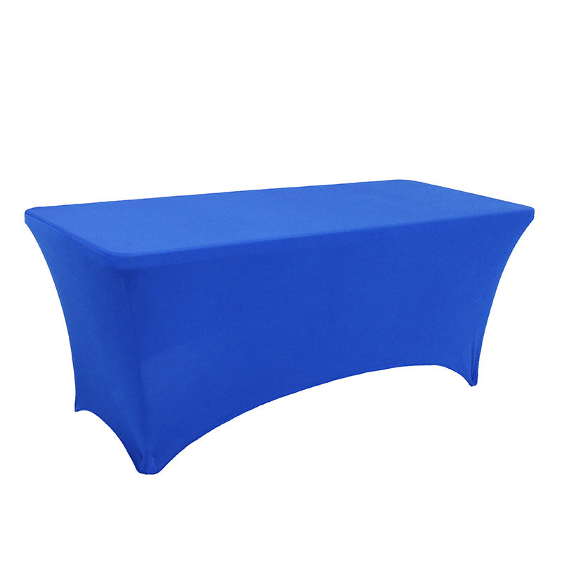 Pure color spandex rectangular tablecloth