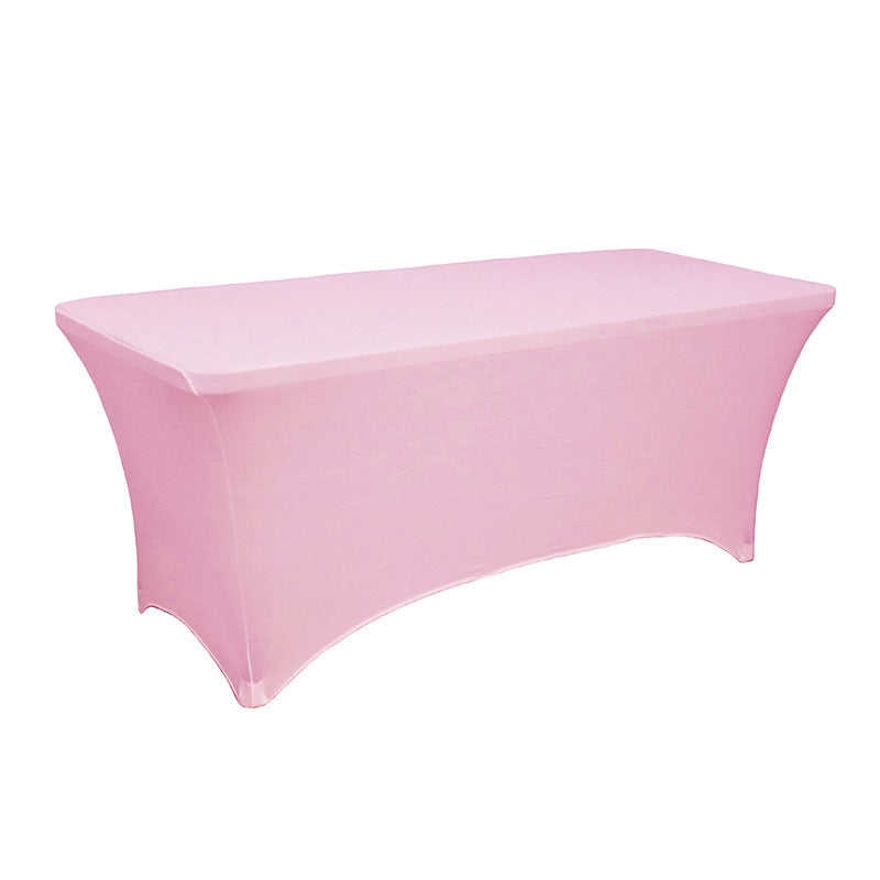 Pure color spandex rectangular tablecloth
