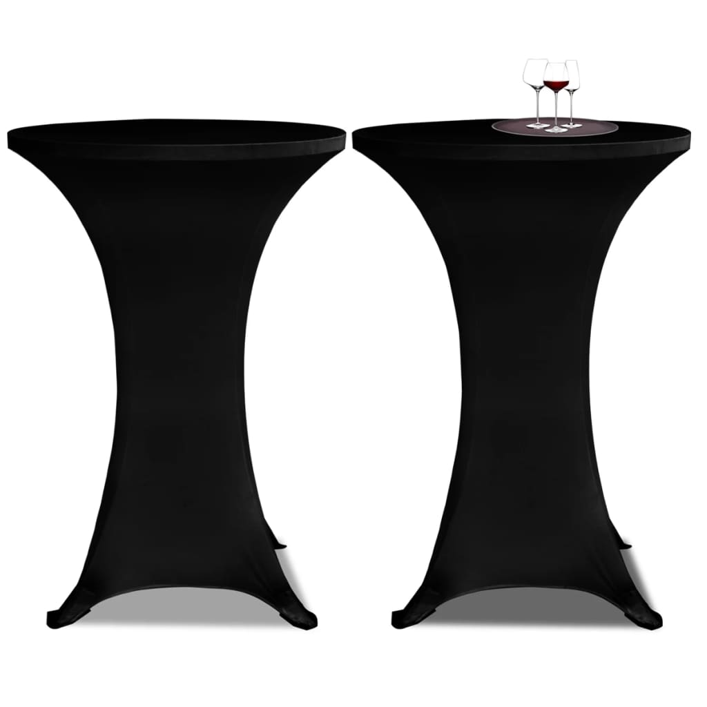 table cover stretch cover 2 pieces 80 cm anthracite