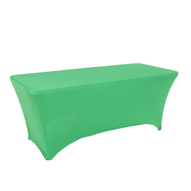 Pure color spandex rectangular tablecloth