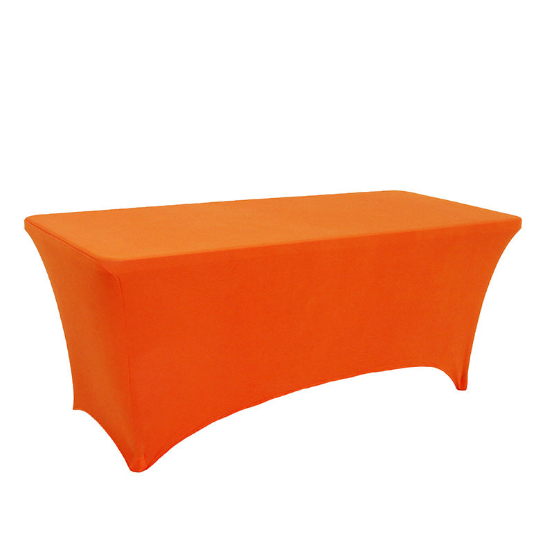 Pure color spandex rectangular tablecloth