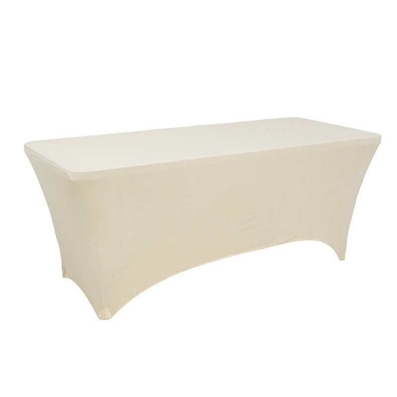 Pure color spandex rectangular tablecloth