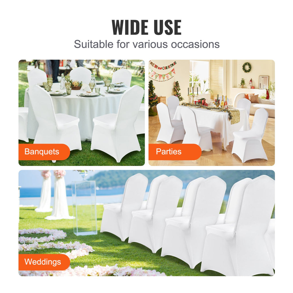 150 Stretch Spandex Folding Chair Covers, Universal Fitted Chair Cover, Removable Washable Protective Slipcovers, For Wedding, Holiday, Banquet, Party, Celebration, Dining