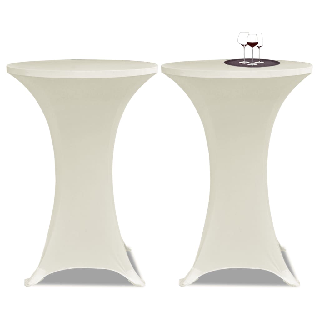 table cover stretch cover 2 pieces 80 cm anthracite