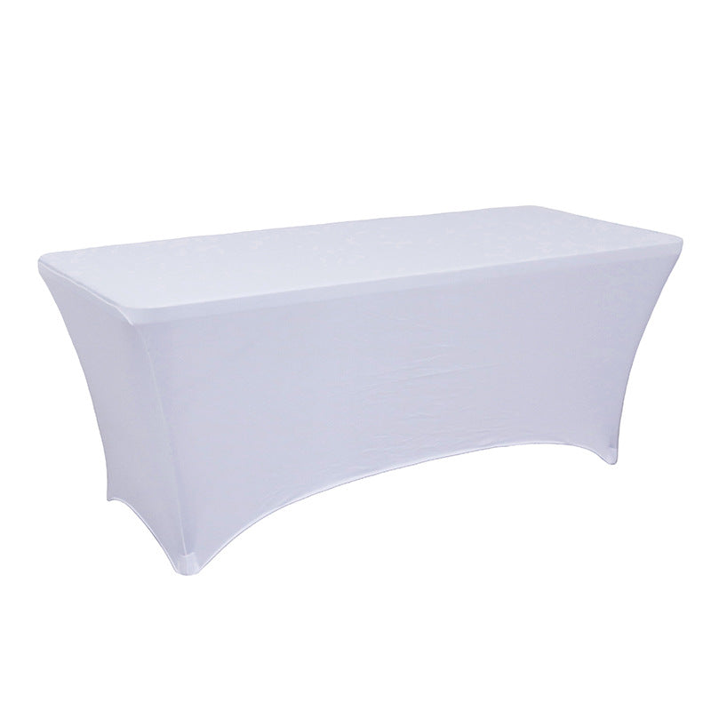Pure color spandex rectangular tablecloth