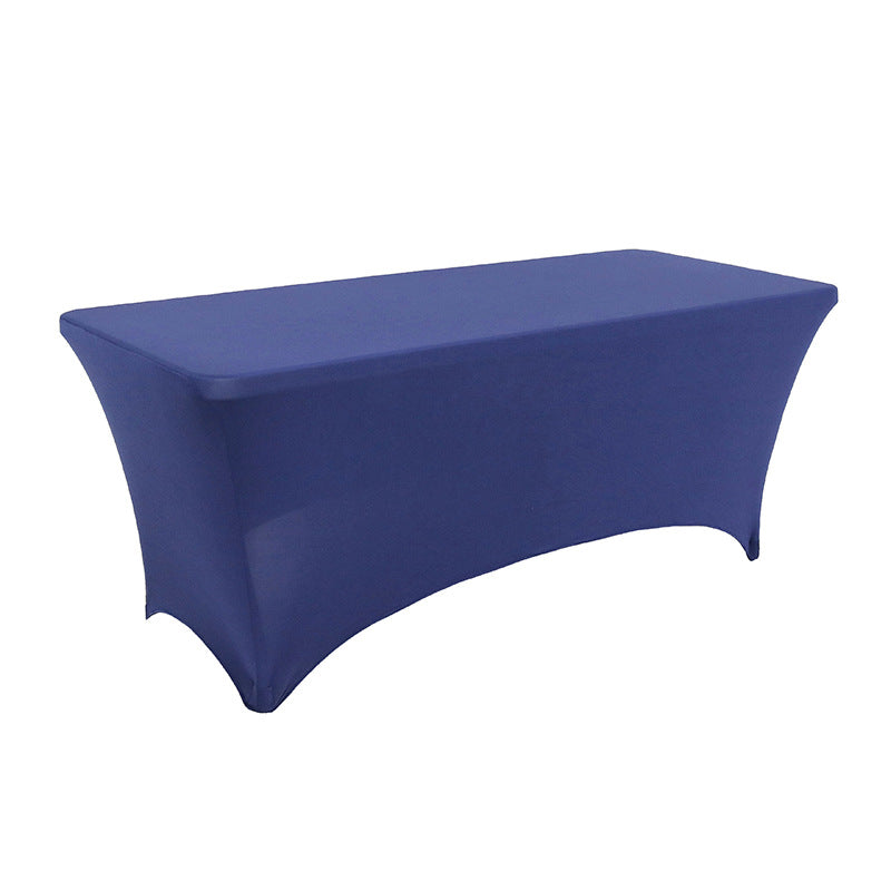 Pure color spandex rectangular tablecloth
