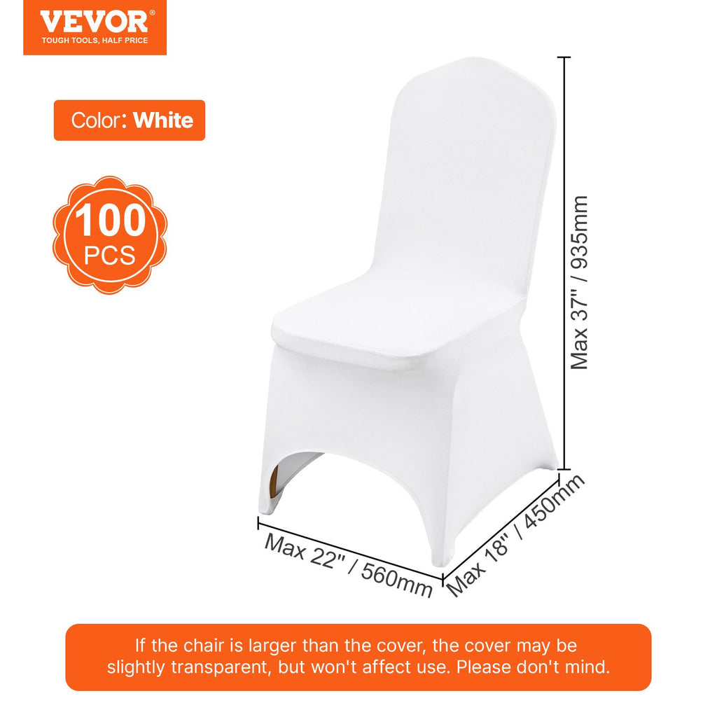Stretch Spandex Folding Chair Covers, Universal Fitted Arched Front Cover, Removable Washable Protective Slipcovers, For Wedding, Holiday, Banquet, Party, Celebration, Dining
