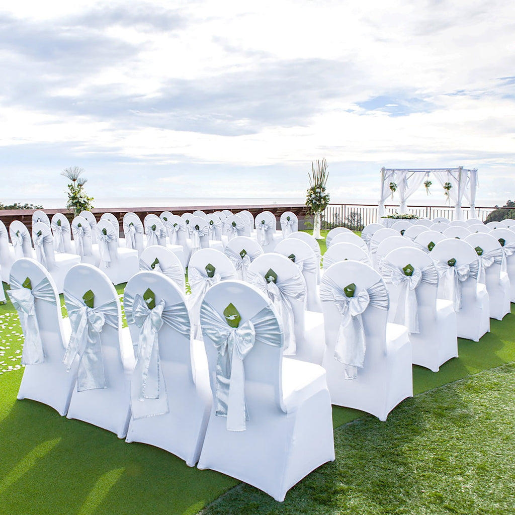 150 Stretch Spandex Folding Chair Covers, Universal Fitted Chair Cover, Removable Washable Protective Slipcovers, For Wedding, Holiday, Banquet, Party, Celebration, Dining