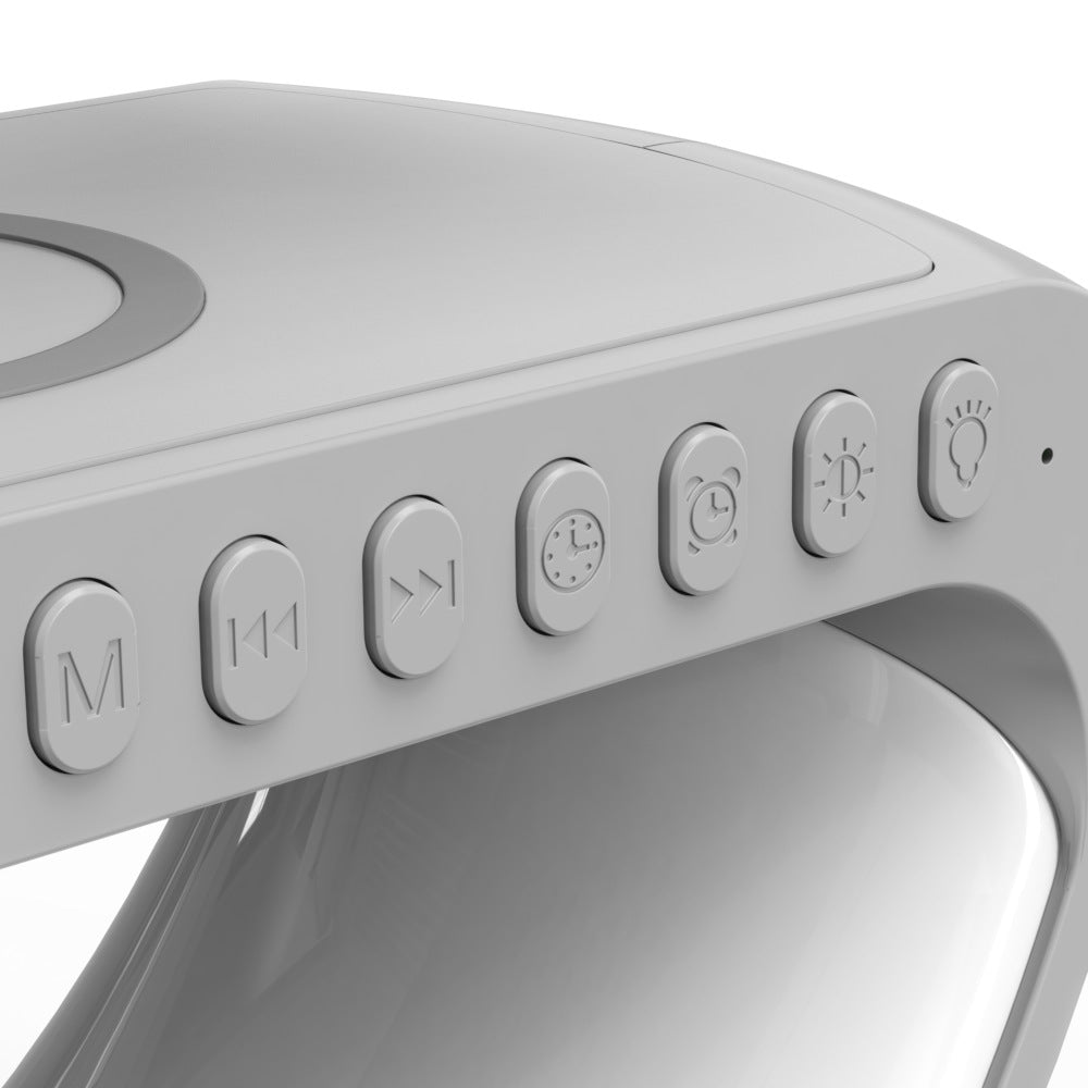 Lampe LED Design G - Ambiance Moderne & Recharge sans fil (Bluetooth)