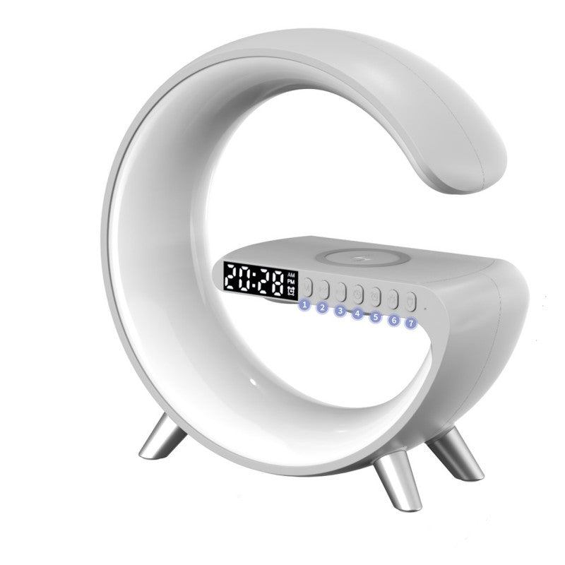 Lampe LED Design G - Ambiance Moderne & Recharge sans fil (Bluetooth)