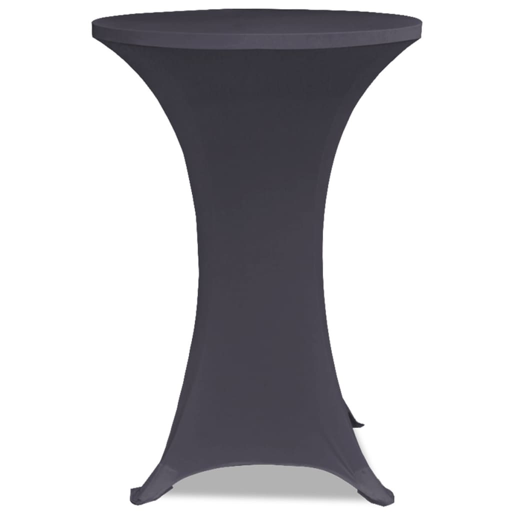 table cover stretch cover 2 pieces 80 cm anthracite