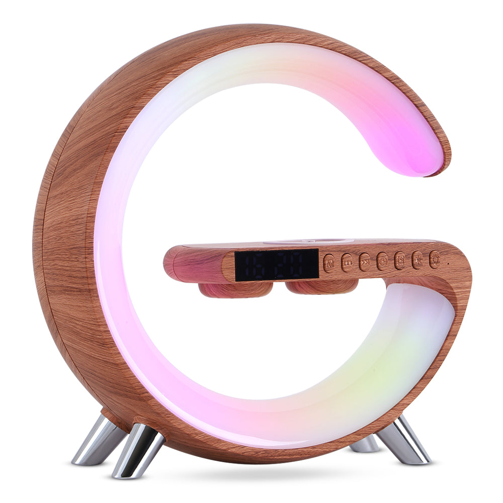 Lampe LED Design G - Ambiance Moderne & Recharge sans fil (Bluetooth)