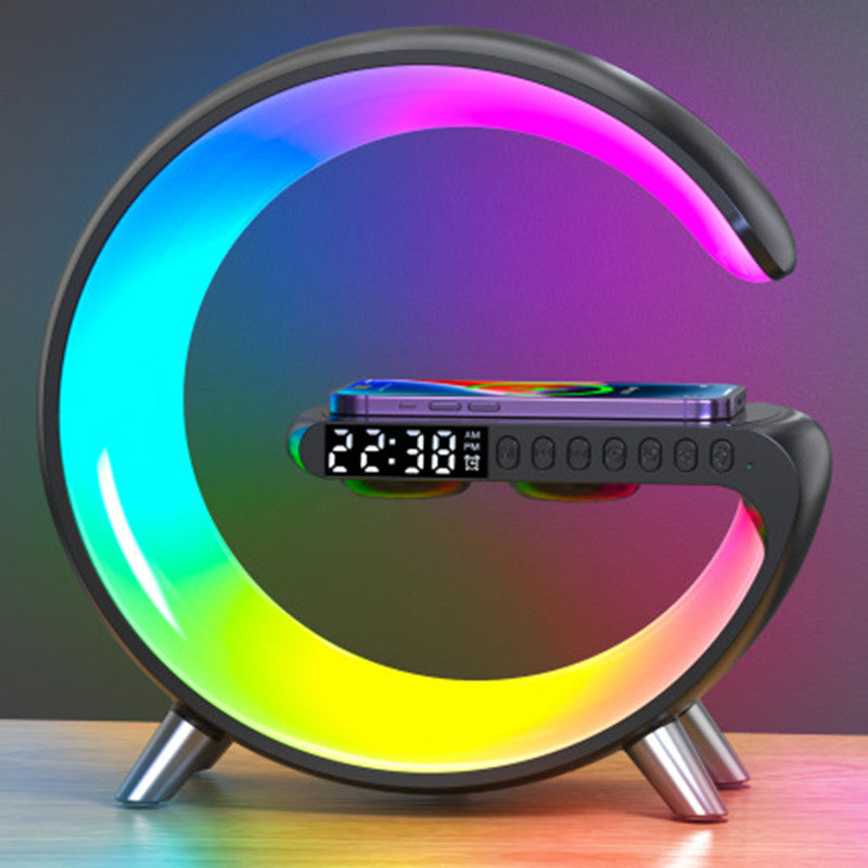 Lampe LED Design G - Ambiance Moderne & Recharge sans fil (Bluetooth)